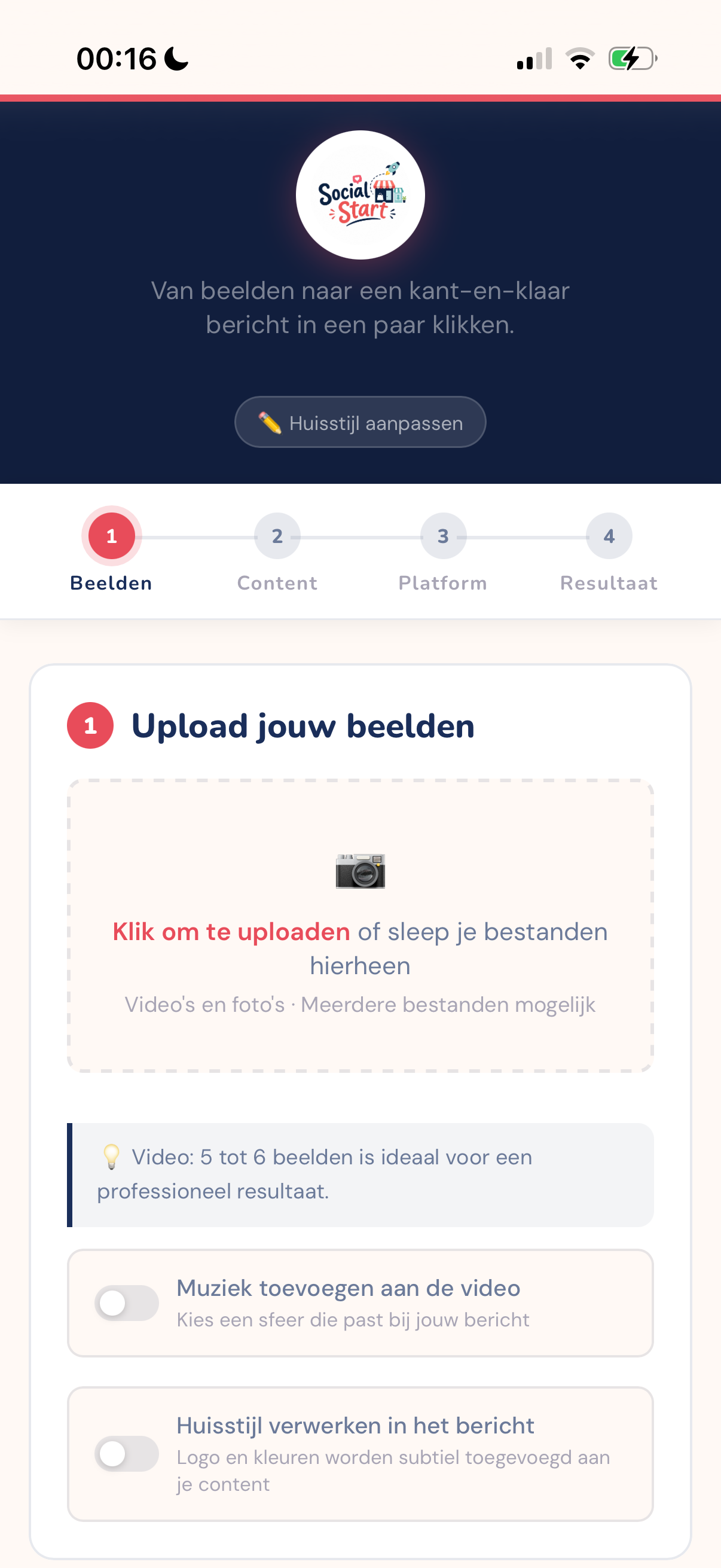SocialStart Content Creator Tool